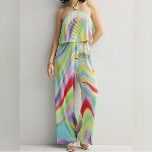 Iris Sky Halter Jumpsuit- Size XL - NWT